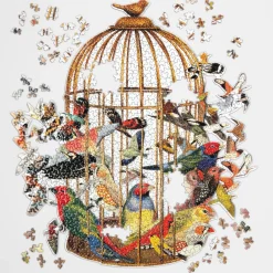 Galison Bouquet of Birds 750 Piece Shaped Jigsaw Puzzle
