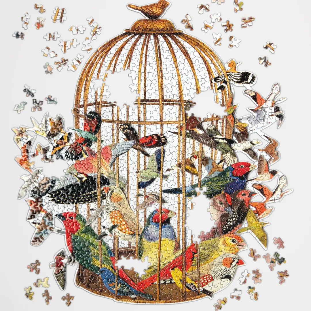 Galison Bouquet of Birds 750 Piece Shaped Jigsaw Puzzle
