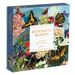 Galison Butterfly Blooms 144 Piece Wood Jigsaw Puzzle