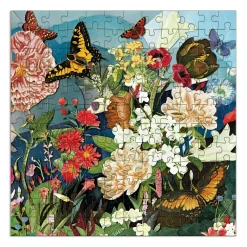 Galison Butterfly Blooms 144 Piece Wood Jigsaw Puzzle