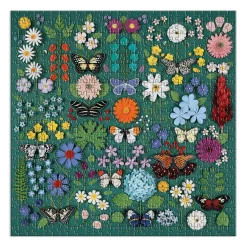 Galison Butterfly Botanica 500 Piece Puzzle with Shaped Pieces