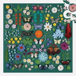 Galison Butterfly Botanica 500 Piece Puzzle with Shaped Pieces