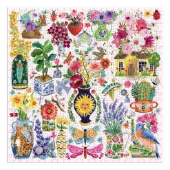 Galison Buzzy Bouquets 500 Piece Puzzle