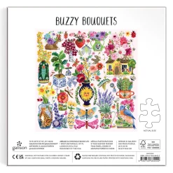Galison Buzzy Bouquets 500 Piece Puzzle
