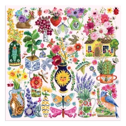 Galison Buzzy Bouquets 500 Piece Puzzle