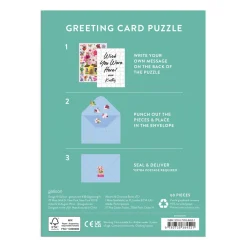 Galison Buzzy Bouquets Greeting Card Puzzle