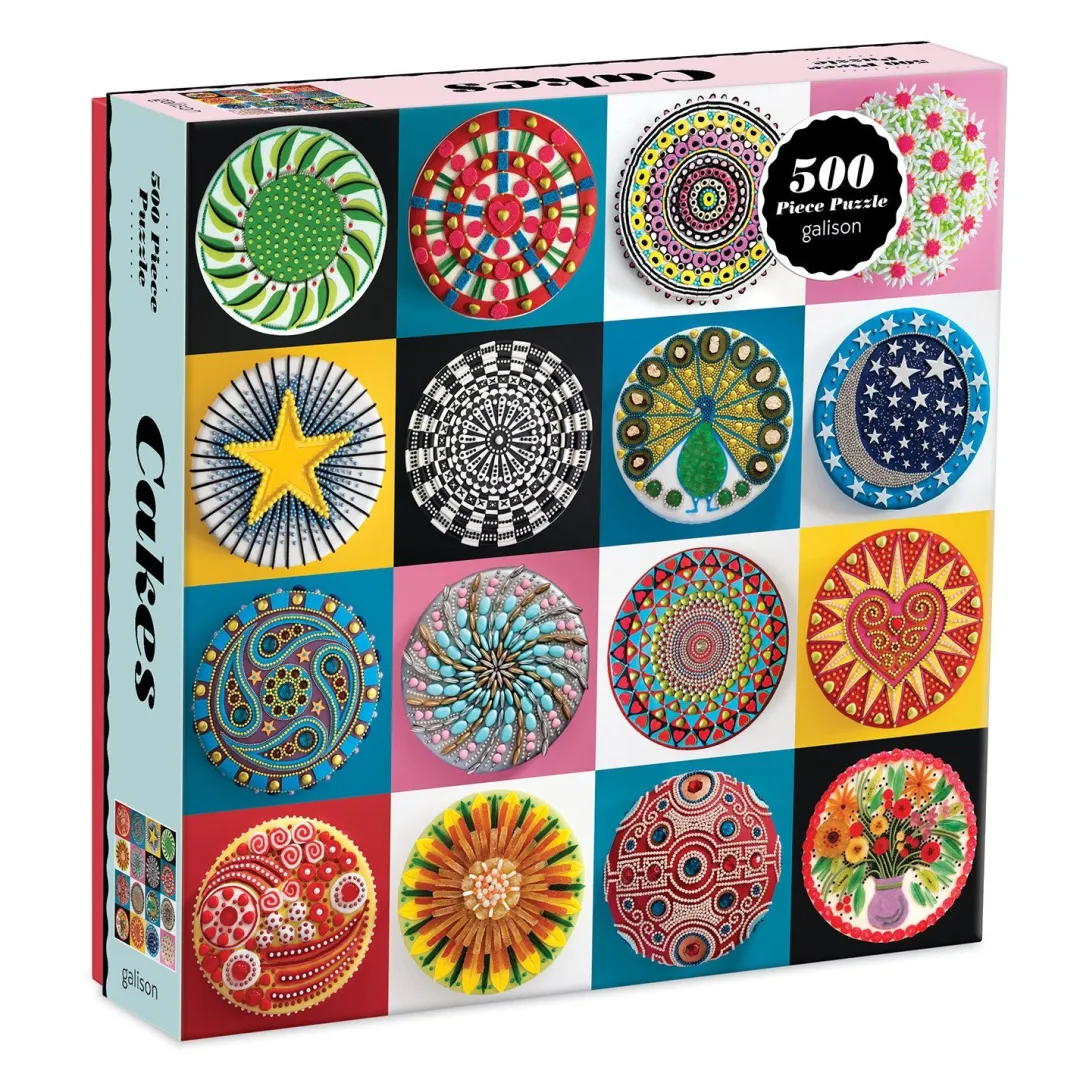 Galison Cakes 500 Piece Jigsaw Puzzle