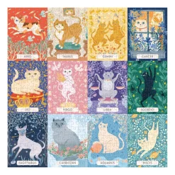 Galison Cat Zodiac 500 Piece Jigsaw Puzzle