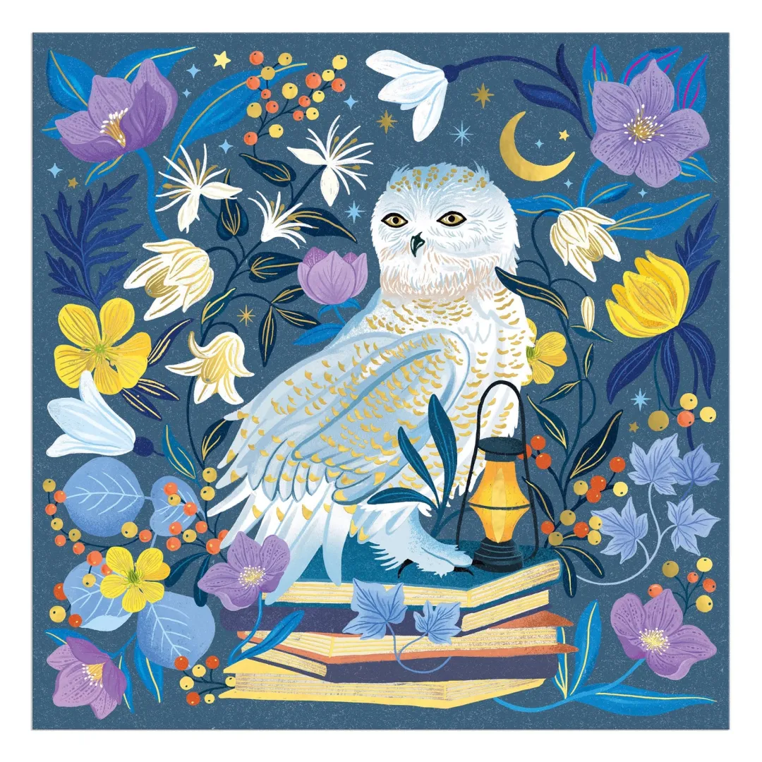 Galison Celestial Owl 500 Piece Foil Puzzle