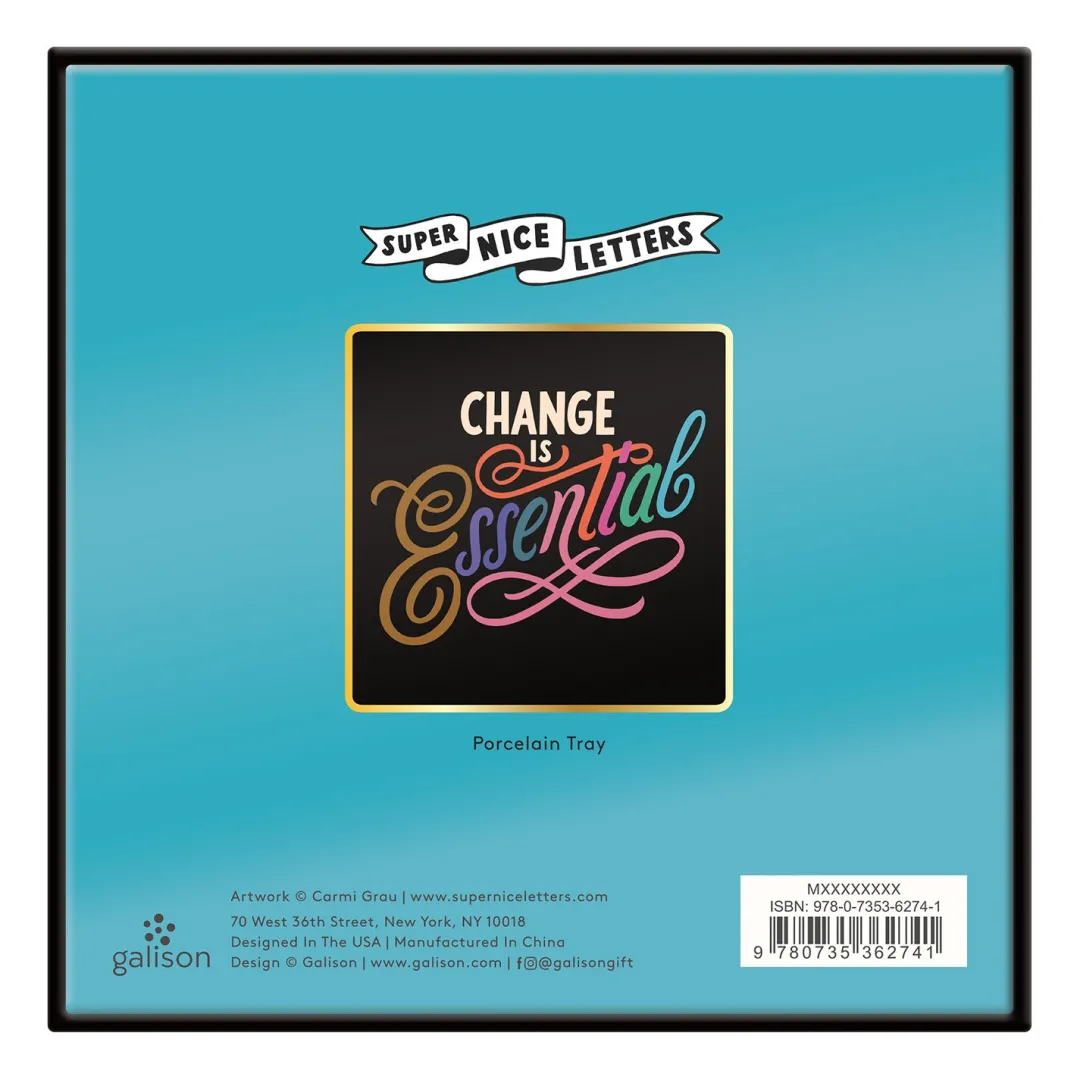 Galison Change Is Essential Porcelain Tray