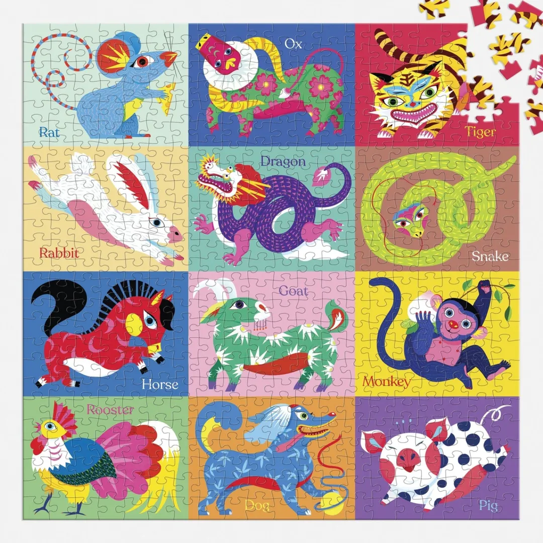 Galison Chinese Zodiac 500 Piece Puzzle