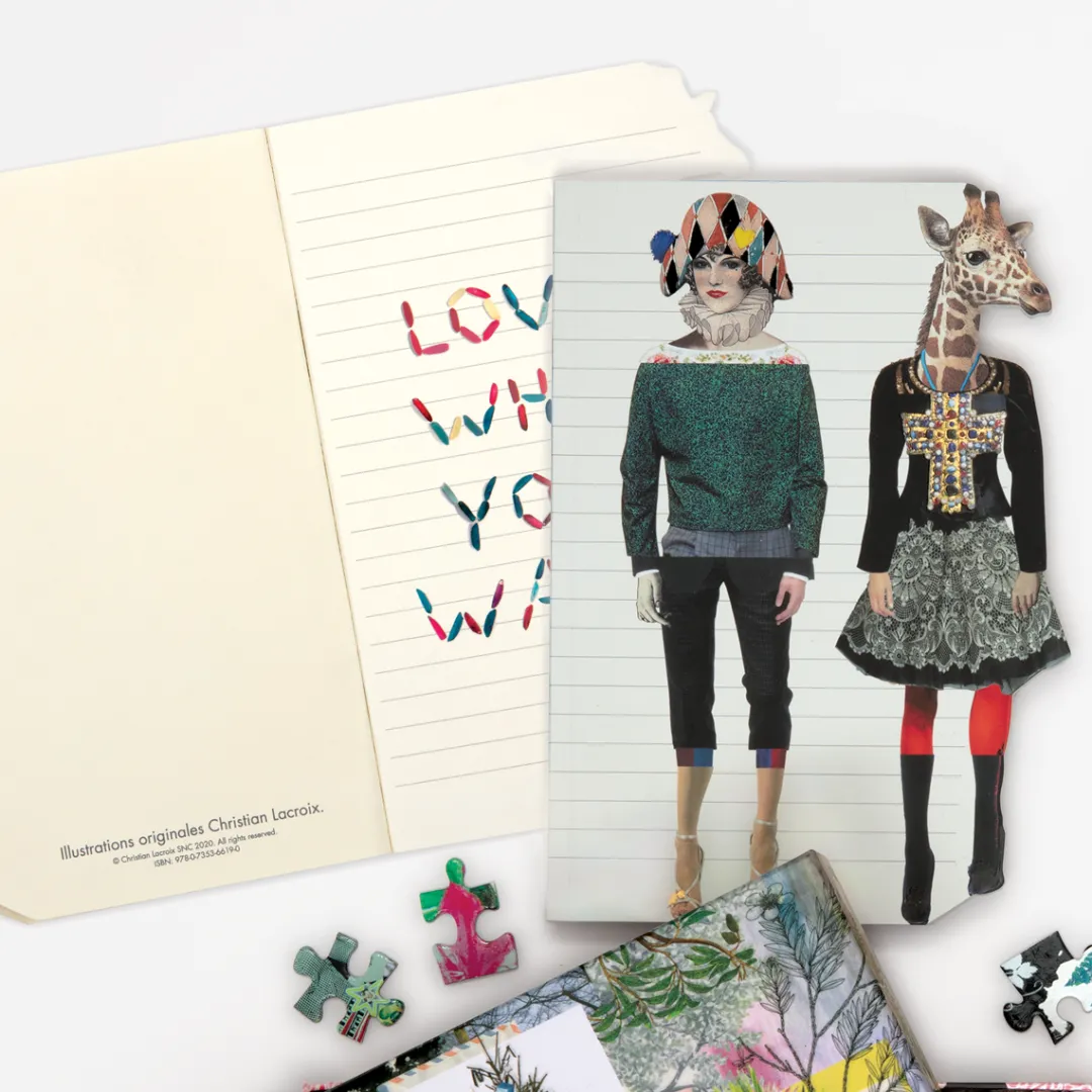 Galison Christian Lacroix Heritage Collection Love Who You Want Die-Cut Notebook