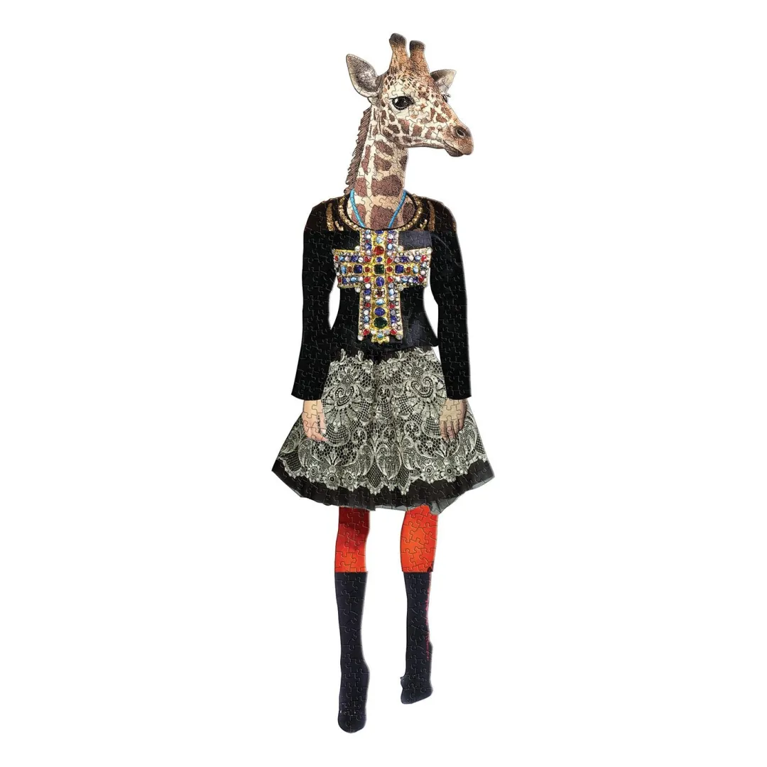 Galison Christian Lacroix Heritage Collection Love Who You Want Set of Two Shaped Jigsaw Puzzles