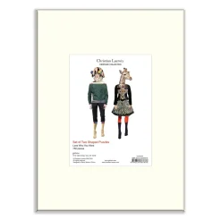 Galison Christian Lacroix Heritage Collection Love Who You Want Set of Two Shaped Jigsaw Puzzles