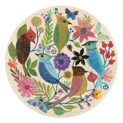 Galison Circle of Avian Friends 1000 Piece Round Puzzle