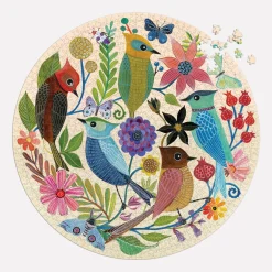 Galison Circle of Avian Friends 1000 Piece Round Puzzle