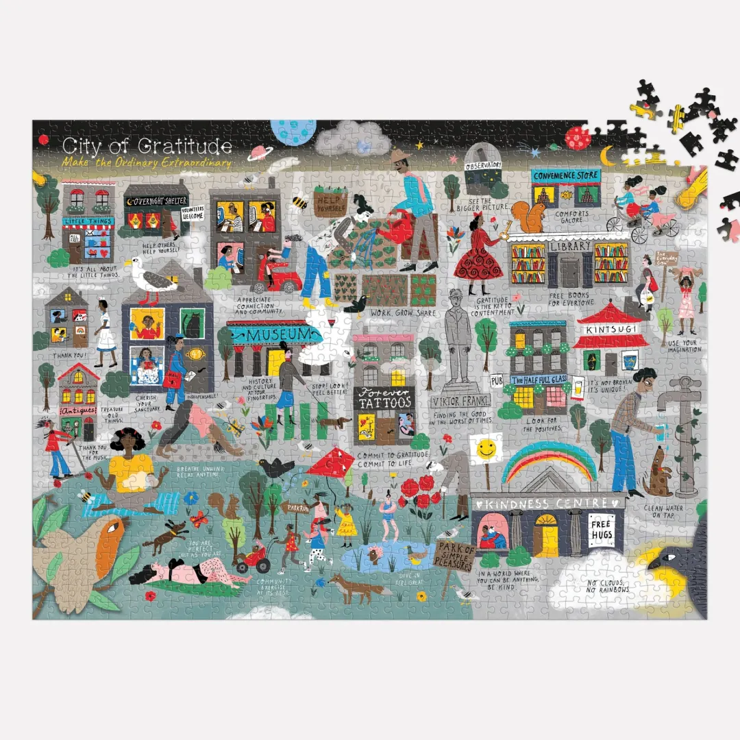 Galison City of Gratitude 1000 Piece Jigsaw Puzzle