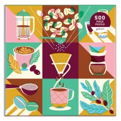 Galison Coffeeology 500 Piece Jigsaw Puzzle
