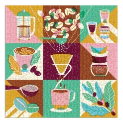 Galison Coffeeology 500 Piece Jigsaw Puzzle