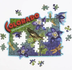 Galison Colorado Mini Shaped Puzzle