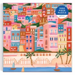 Galison Colors Of The French Riviera 1000 Piece Puzzle in Square Box