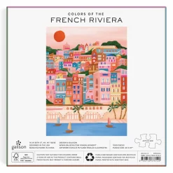 Galison Colors Of The French Riviera 1000 Piece Puzzle in Square Box
