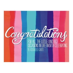 Galison Congratulations Greeting Assortment Boxed Notecards