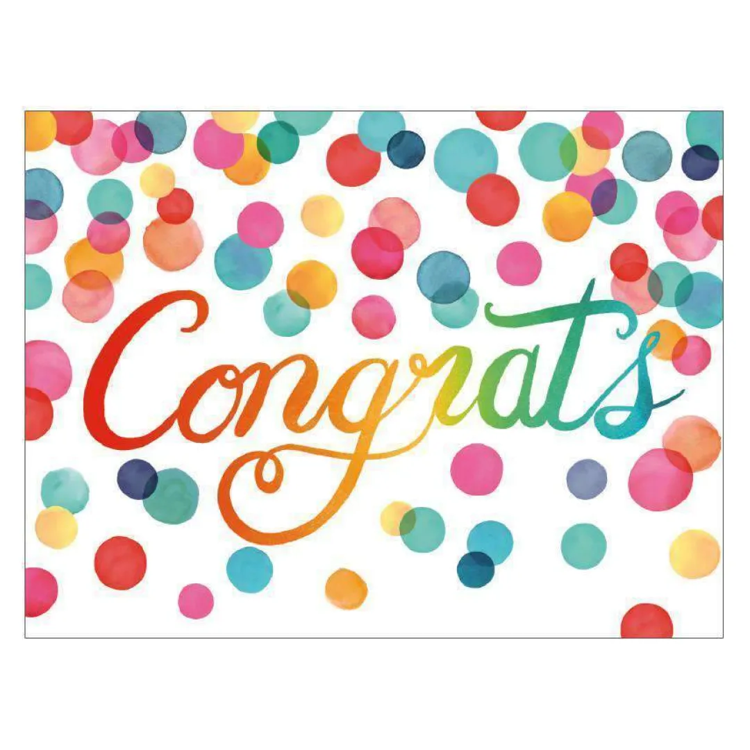 Galison Congratulations Greeting Assortment Boxed Notecards