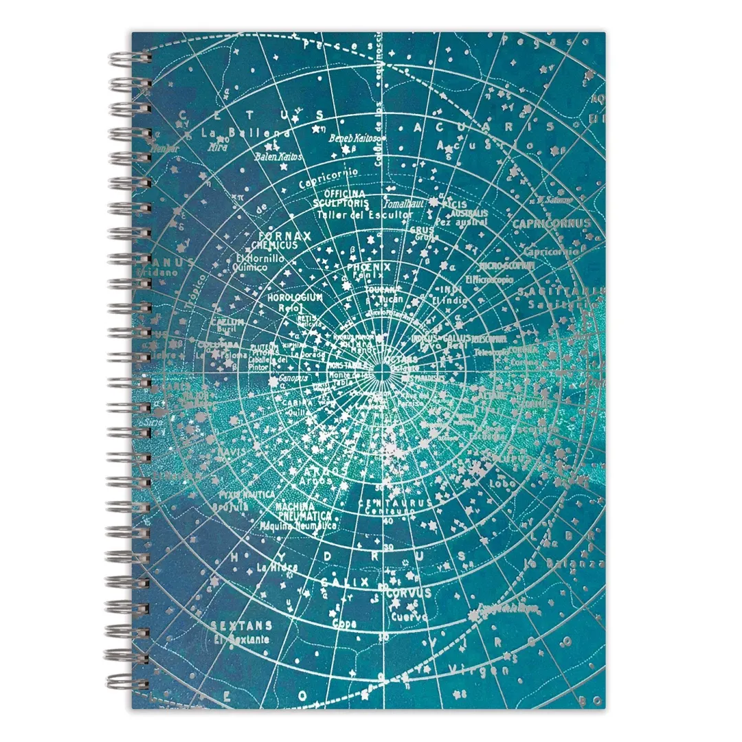 Galison Constellation Grid 7 x 10" Wire-O Journal
