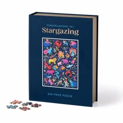 Galison Constellations 101: Stargazing 500 Piece Book Puzzle