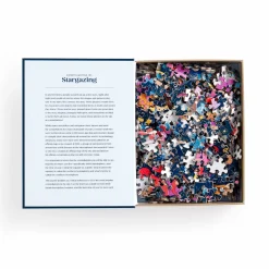 Galison Constellations 101: Stargazing 500 Piece Book Puzzle