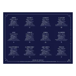 Galison Cosmos Astrology 1000 Piece Foil Jigsaw Puzzle