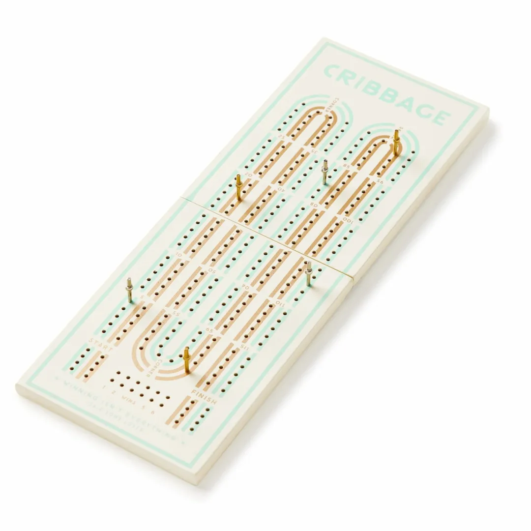 Galison Cribbage In A Box Cribbage Game Set