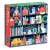 Galison Deck the Shelves 1000 Piece Puzzle in a Square Box