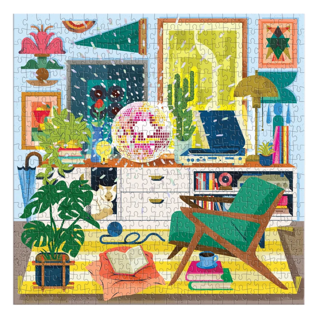 Galison Disco Life 500 Piece Foil Puzzle