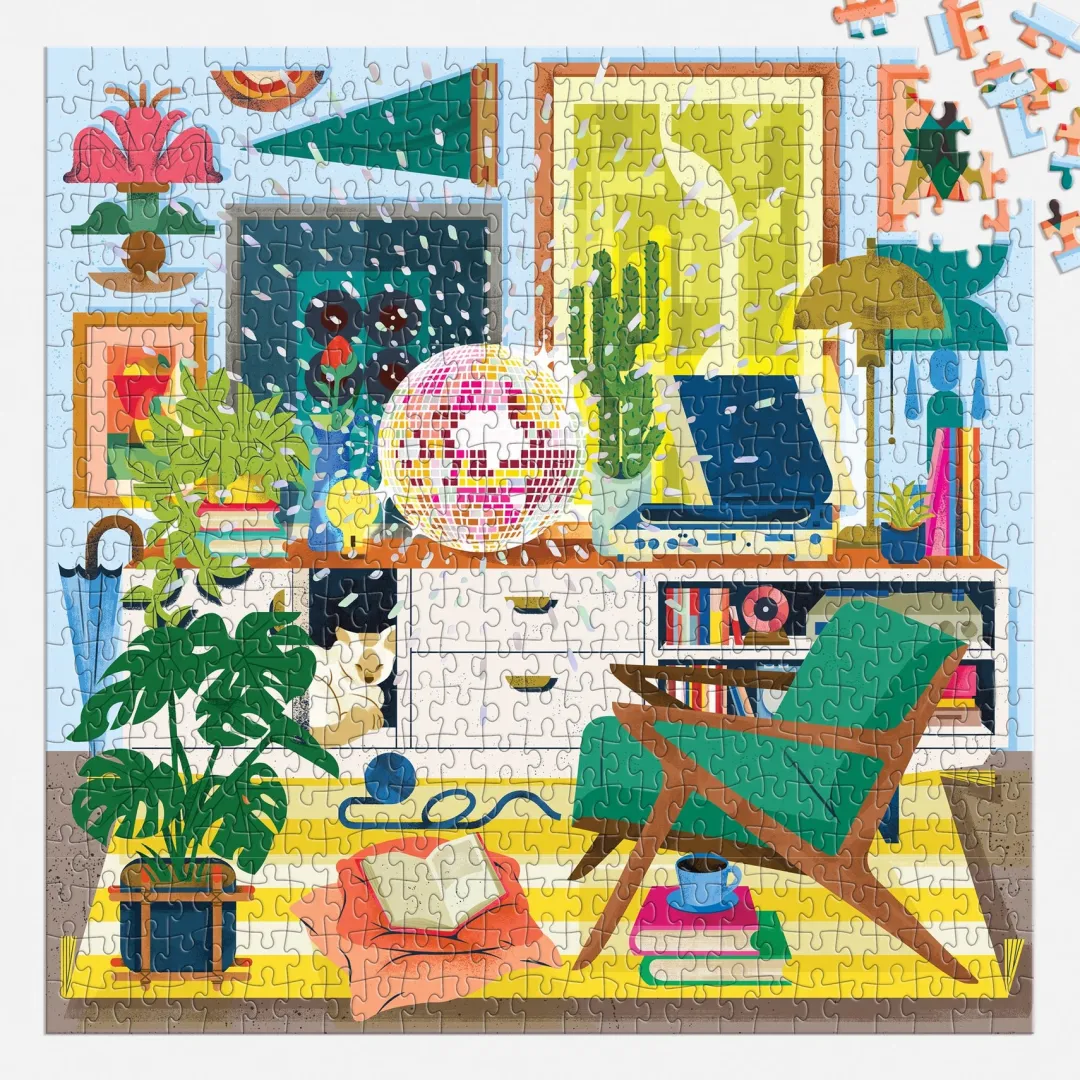 Galison Disco Life 500 Piece Foil Puzzle