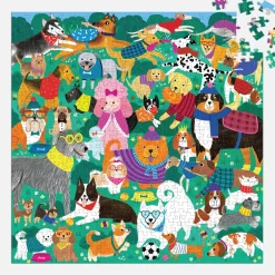 Galison Doggone Days 500 Piece Family Puzzle