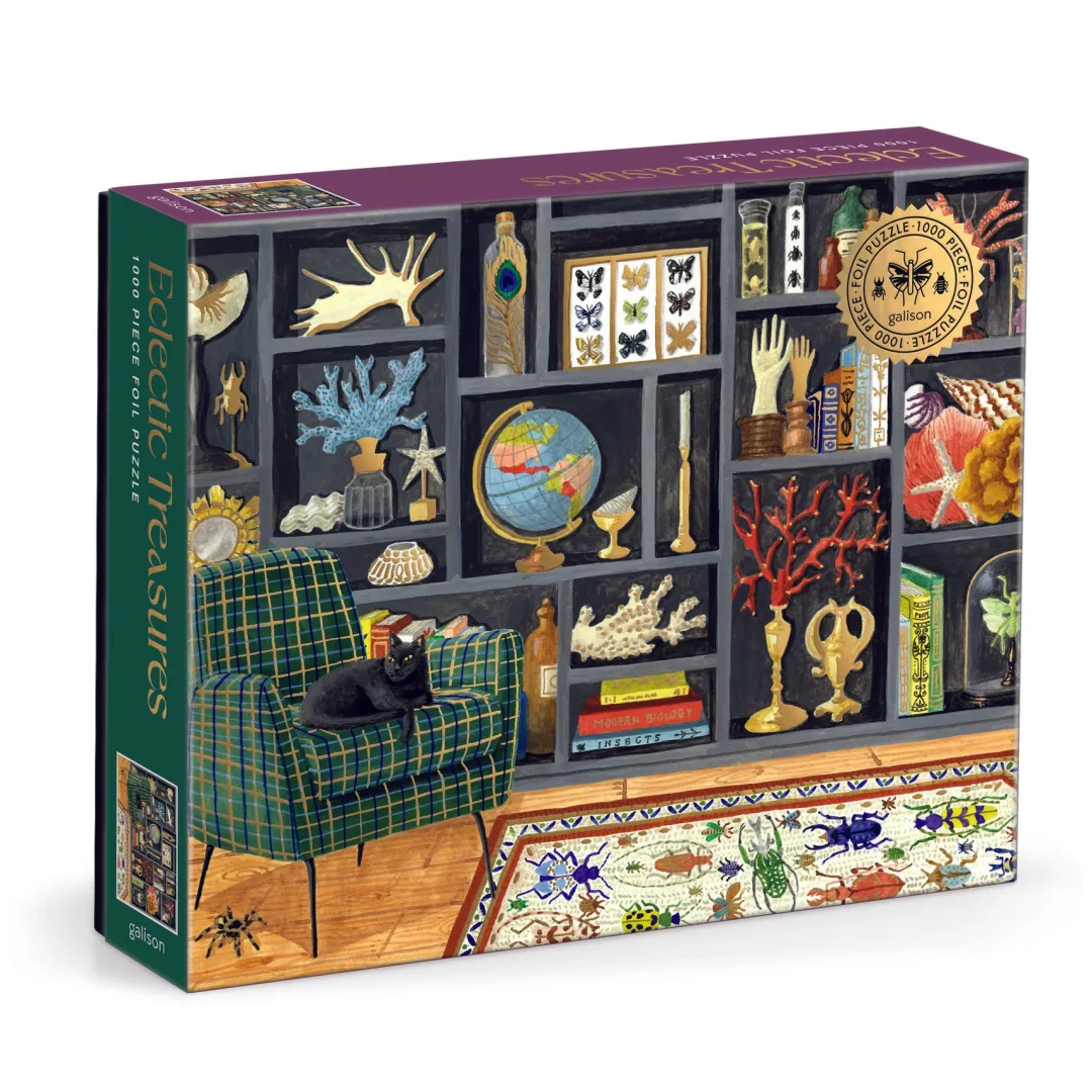 Galison Eclectic Treasures 1000 Piece Foil Puzzle