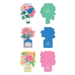 Galison Ever Upward Florals Shaped Magnetic Bookmarks