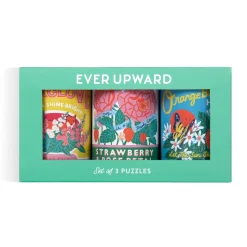 Galison Ever Upward Set of 3 Puzzles in Tins
