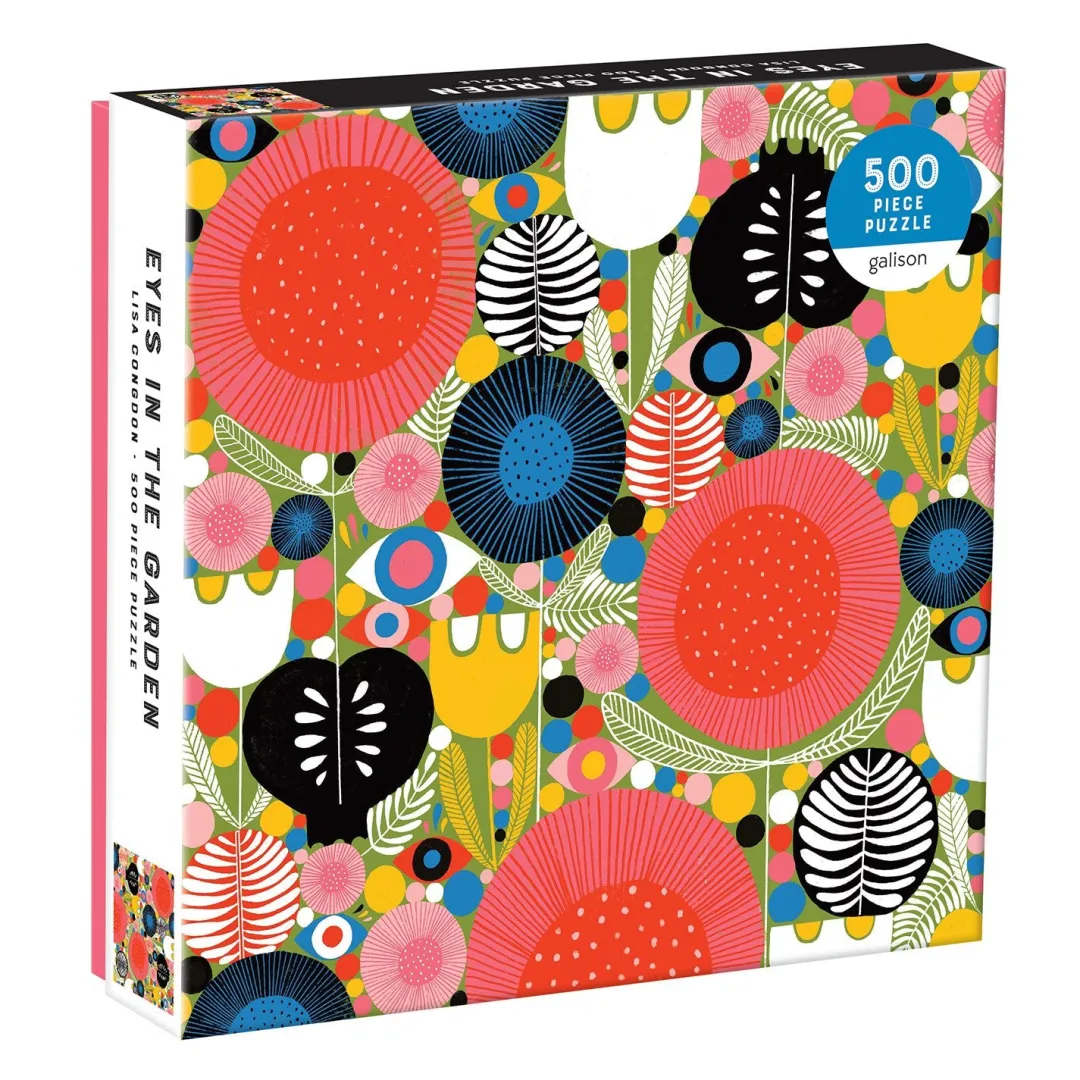 Galison Eyes In The Garden 500 Piece Jigsaw Puzzle