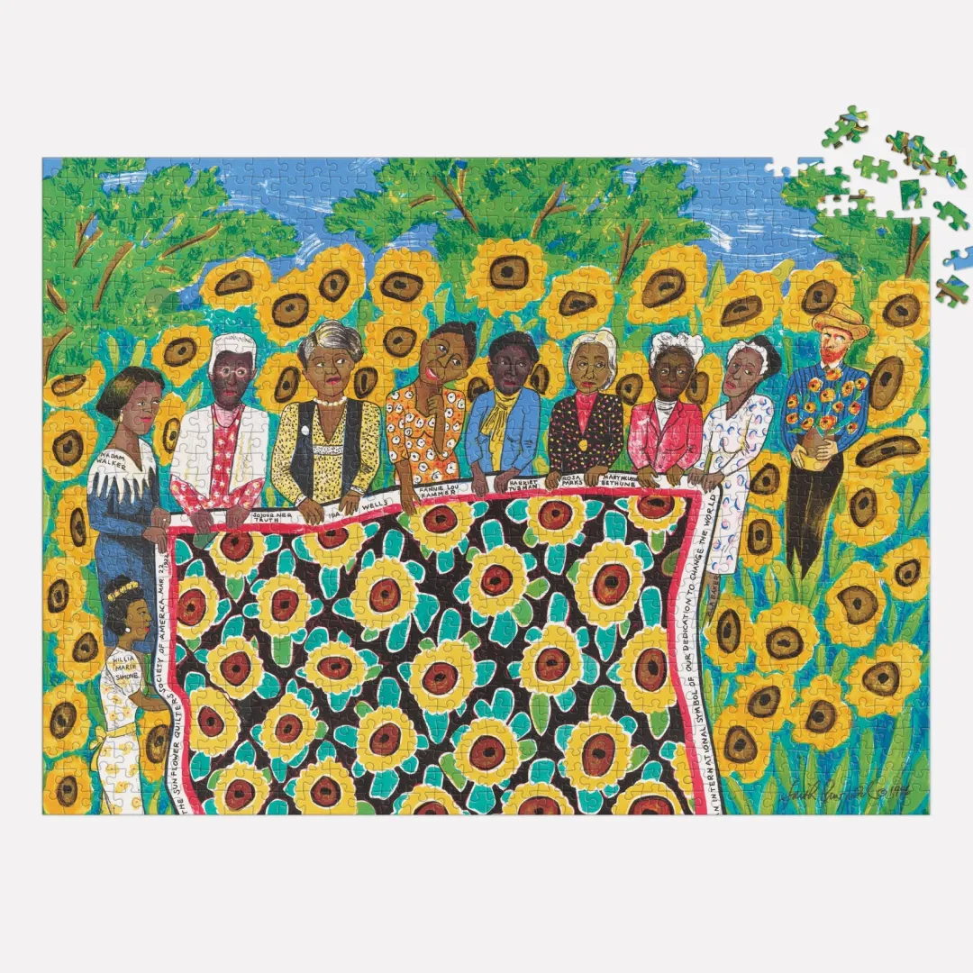 Galison Faith Ringgold The Sunflower Quilting Bee at Arles 1000 Piece Jigsaw Puzzle