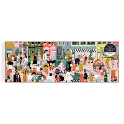 Galison Fall Halloween Parade 1000 Piece Panoramic Puzzle