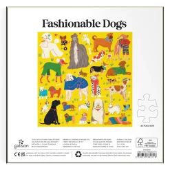 Galison Fashionable Dogs 500 Piece Puzzle