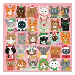 Galison Festive Furballs 500 Piece Jigsaw Puzzle