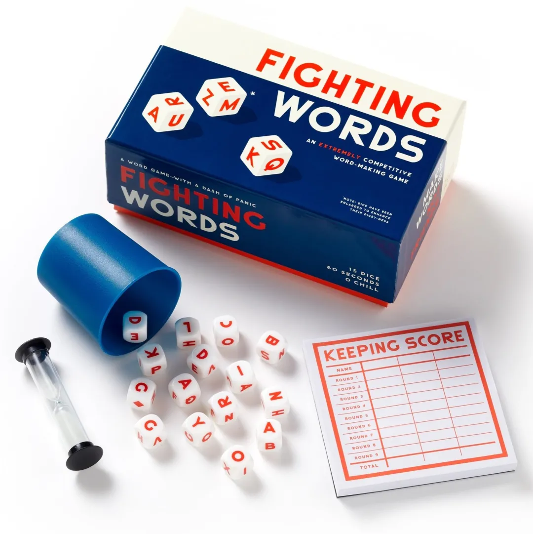 Galison Fighting Words Dice Game