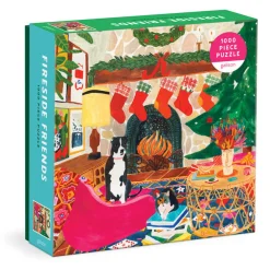 Galison Fireside Friends 1000 Piece Puzzle