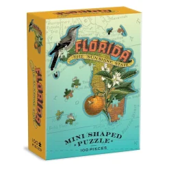 Galison Florida Mini Shaped Jigsaw Puzzle