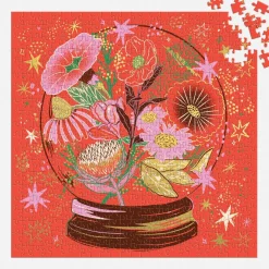Galison Flower Gazing 500 Piece Foil Puzzle