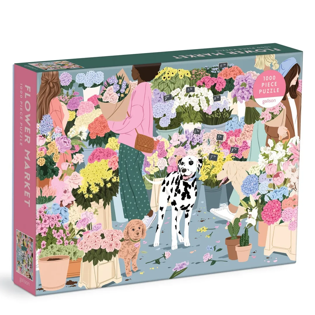 Galison Flower Market 1000 Piece Puzzle